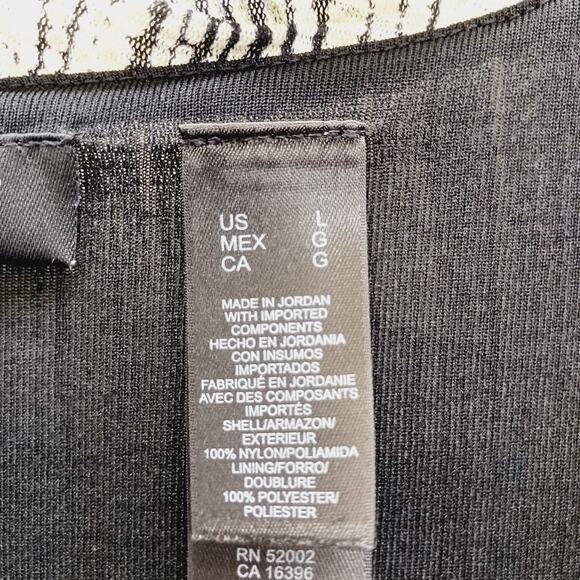 Blouse Size L Ombre Blue Lined Indie Liz Clairborne Retro Luxe Artsy Teacher Y2K - Picture 15 of 16